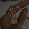S925 Gümüş Işıltılı Köprücük Kemiği Kolyesi - Kadınlar İçin Minimalist Tasarım, Solmayan