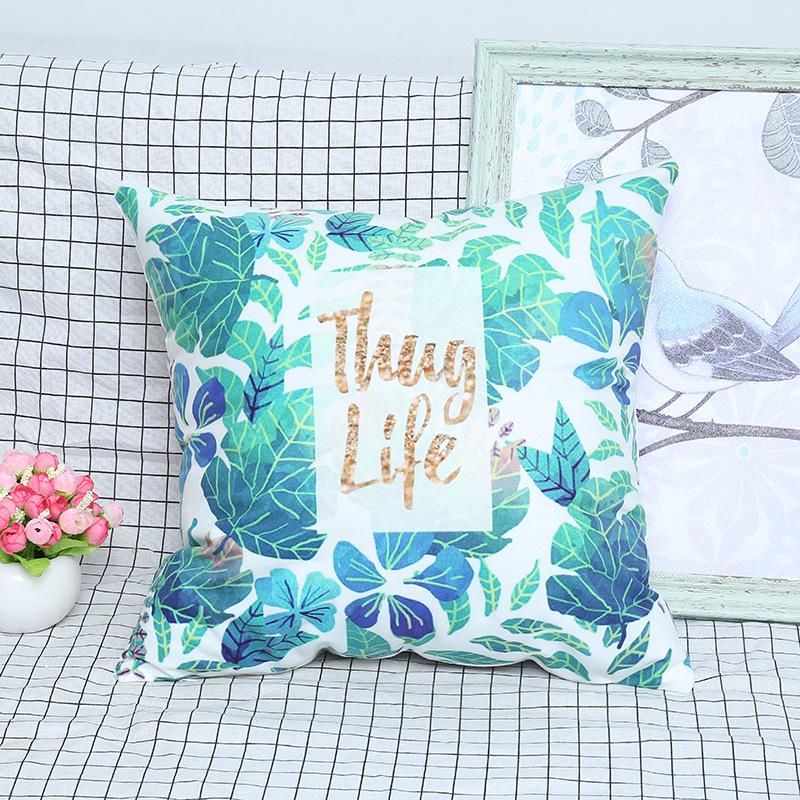 Small Fresh Flamingo American Pastoral Nordic Style Pillow Set Car Sofa Cushion Pillow Cover Does Not Include Pillow Core