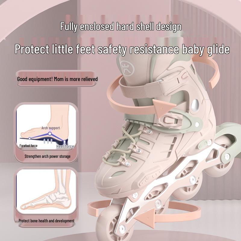 Children's Roller and Ice Skates - Ages 6-12, Beginner to Pro, Boys & Girls Inline Skates