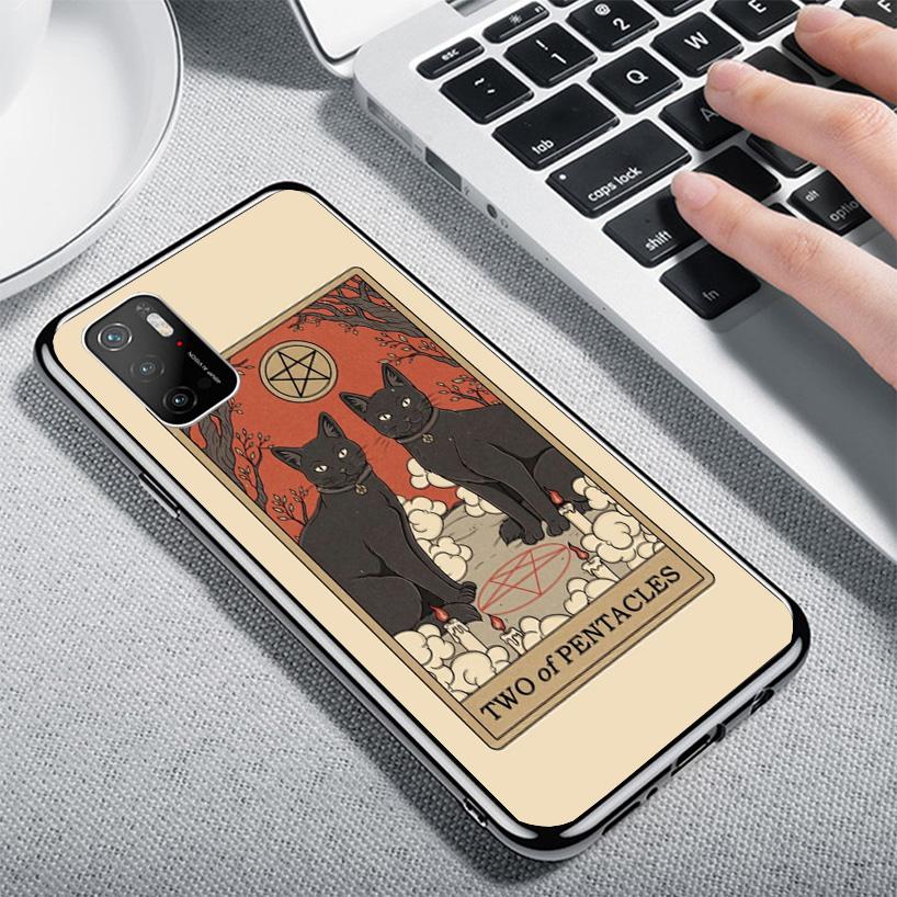 Tarot Card Cute Art Cats Cover Phone Case For Xiaomi Poco F7 Ultra X7 X6 X5 Pro M7 Redmi 15C 15 13C 13 12C 12 10C 10 9A 9C 9T 9