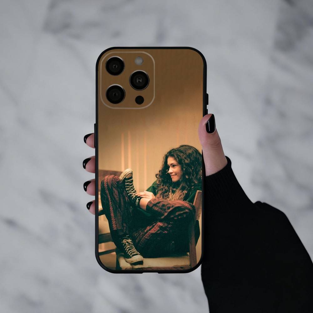 E-Euphoria A-American TV S-series  Phone Case For iPhone 17pro, 16,15,14,13,12,11 X XR Plus,Others Soft Black Cover