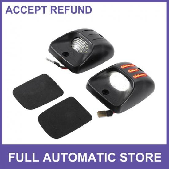 LED License Plate Light Tag Lamp TWO  for Toyota Tacoma 1995-2004 Black