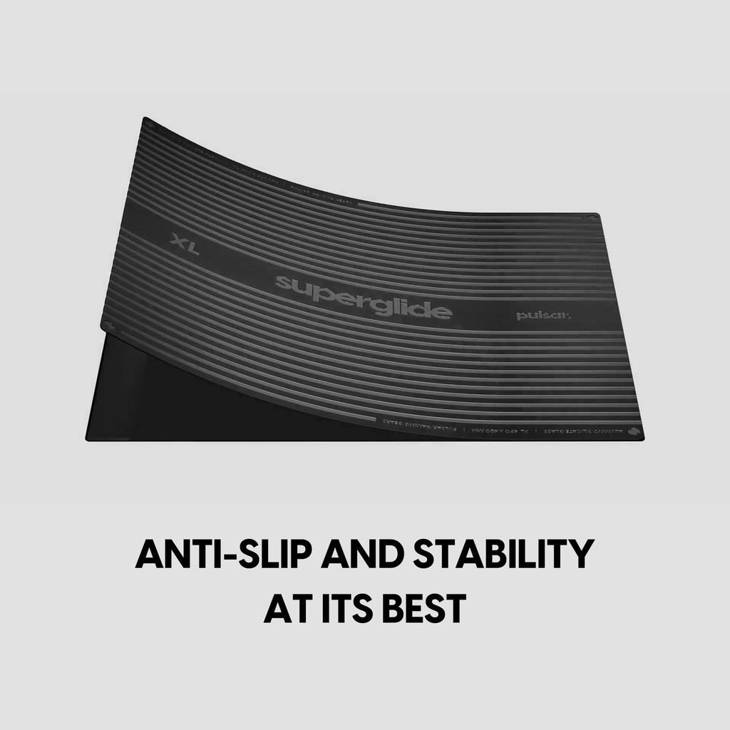 Pulsar Gaming Gears eSports Gaming Mouse Superglide3 Glass 42cm x 33cm Pad, Mousepad, Non-Slip, (L, Red)