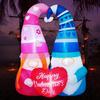 5 FT Inlflatable Valentines Day Decorations,Blow Up Gnomes Couple with LED Lights Outdoor Decor for Romantic Party,Wedding Anniversary,