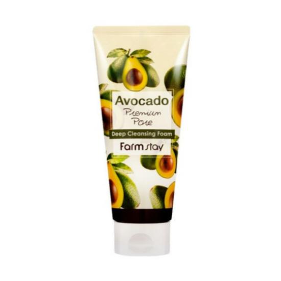 FARMSTAY Avocado Premium Pore Deep Cleansing Foam Nourishing Sebum Control Cleanser 180ml