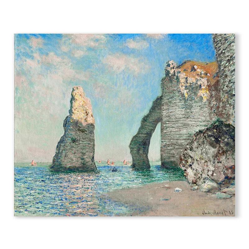 Monet Colour System Landscape Print Wall Art Nordic Village River Alpine Poster Beauty Canvas Painter Living Room Decoration