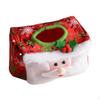 Christmas Tissue Box Cover, Napkin Organizer Decoration, for Vanity Tops Desktop Dressers