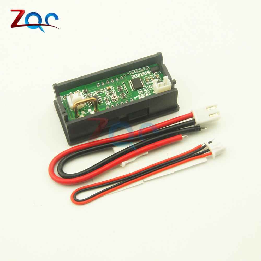 0.56 inch 4-bit LED Digital High Precision DC Ammeter 0 -10A Current Tester Gauge with Wire