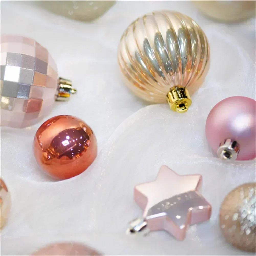 34/35PCS Christmas Decoration Ball Hanging Christmas Tree Ornaments For Home Decor New Year Navidad Pendant Ball Accessories
