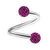 Stål Nese Ring Piercing Lepper Ring Lip Studs Twist Tragus ørering Stud Twist Helix øredobber