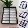 12-Schlitz Brillenablage Sonnenbrillen-Vitrine Brillen-Organizer-Box Brillenhalter Sonnenbrillenständer Sonnenbrillen-Organizer