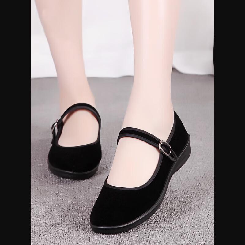 Women s Flat Black Old Beijing Cloth Shoes