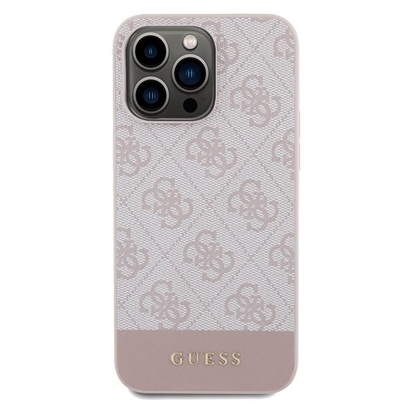 Guess Guhcp14Lg4Glpi Iphone 14 Pro 6,1 Różowy/Pink Hard Case 4G Stripe Collection