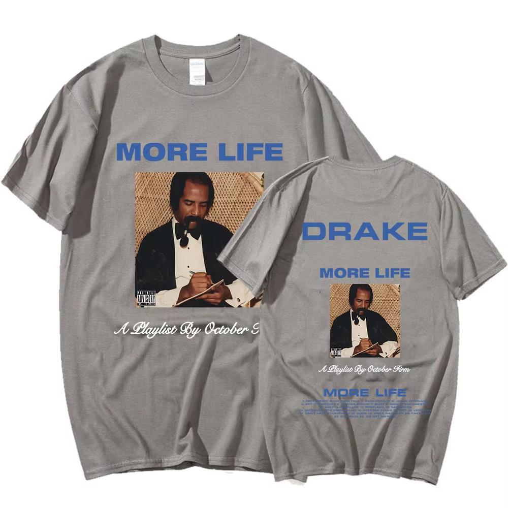 Rapper Drake Tshirt Music Album More Life Graphic Tshirt UNISEXs and Womens Vintage Gothic Hip Hop Oversized T Shirt Streetwear