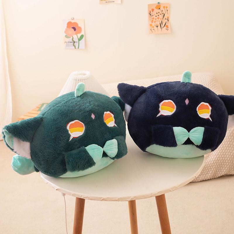 Xiao Genshin Impact Cat Plush Toy Animal Stuffed Doll Game Gifts Decoration