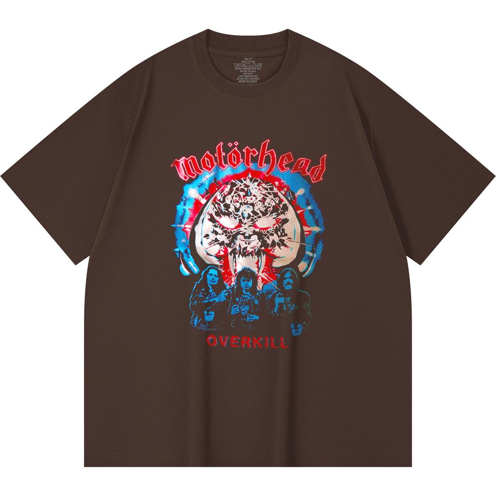 230 Gsm 100% Cotton Heavy Metal T-Shirt Rock Band Popular Music Print Unisex Heavy Cotton T Shirt