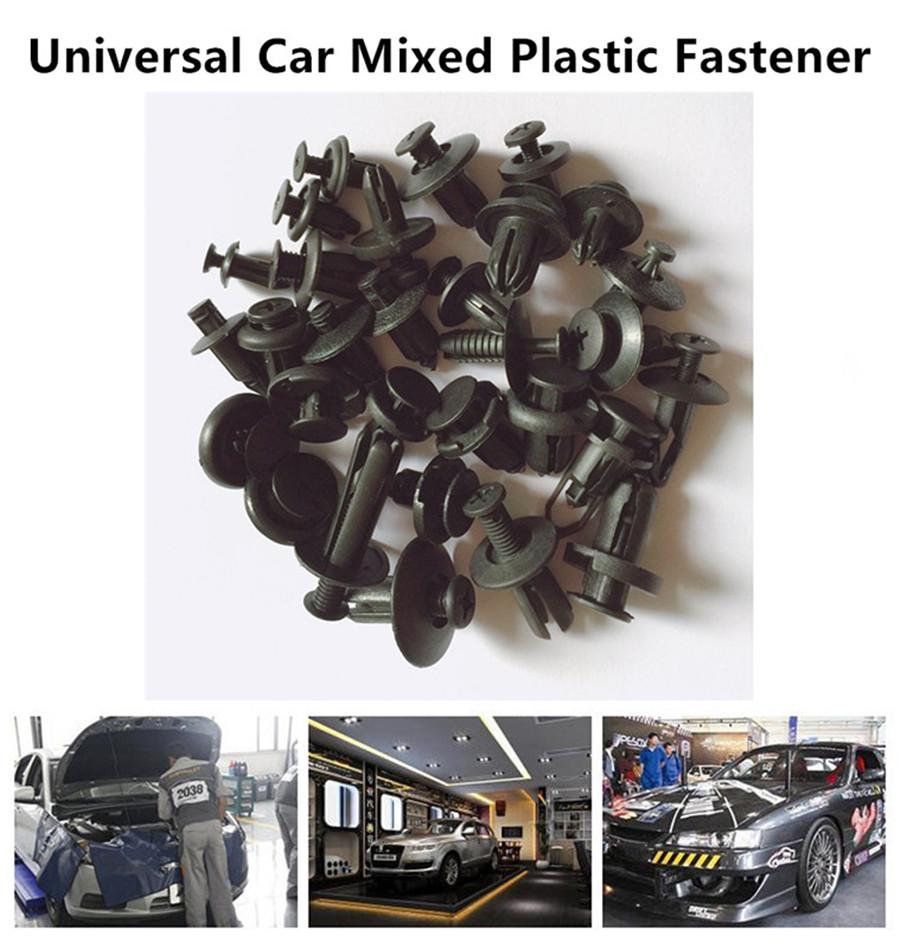 150Pcs Mixed Car Bumper Fender Panel Trunk Screw Rivets Plastic Fastener Clips