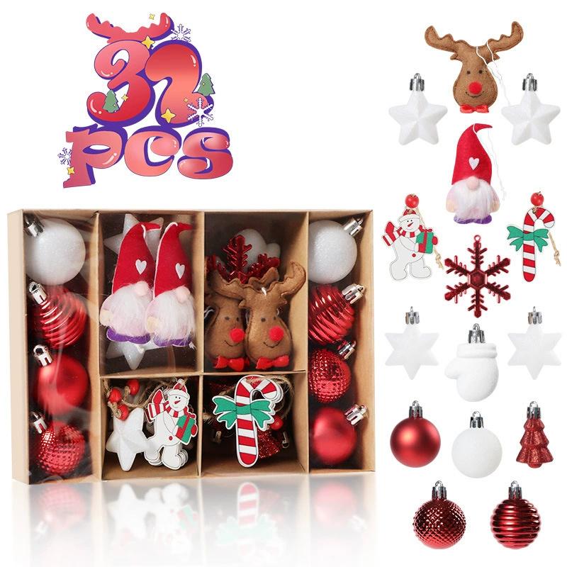 

Set of 32 Christmas Tree Ornaments Decor for Christmas Tree Hanging Ornament Pendants Hangers Spread Holiday Cheer