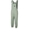 Jardineira Solta de Perna Reta com Bolso com Logotipo Jardineira Unissex Verde-Petróleo FN2586-386