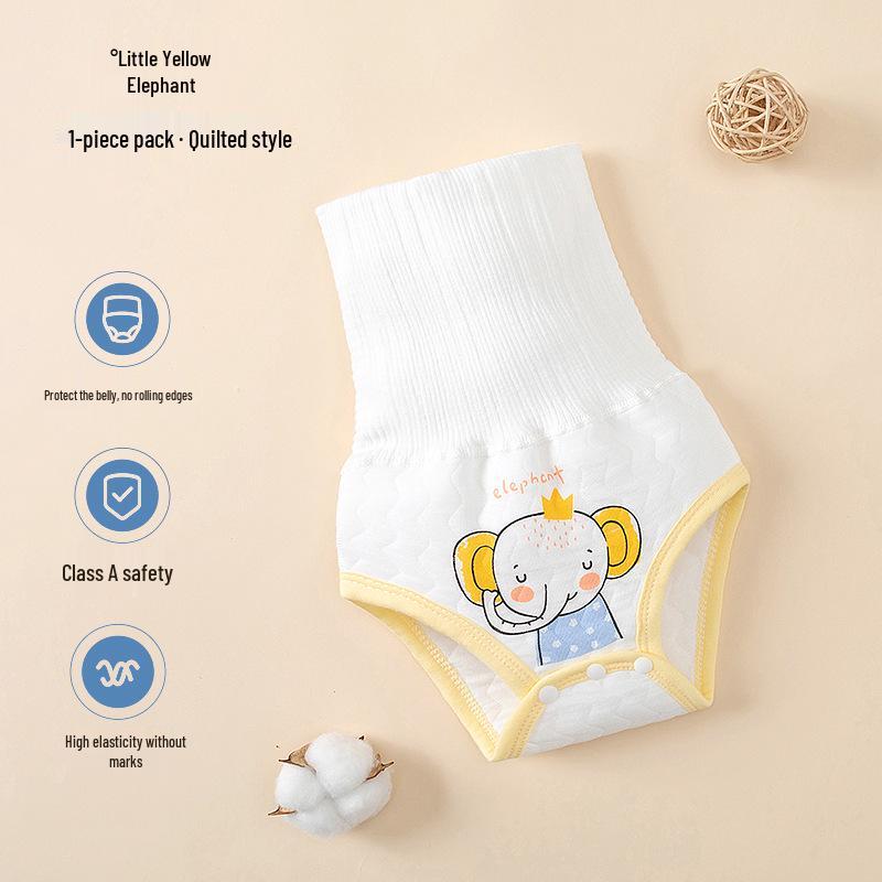 Cozy Cotton High-Waisted Baby Belly Band for Cold & Umbilical Protection (Autumn/Winter)