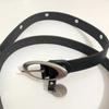 Jeans Belt Y2K Moon Pin PU leather Belt Korean Waist Strap Female Waistband Casual Belt Accessories