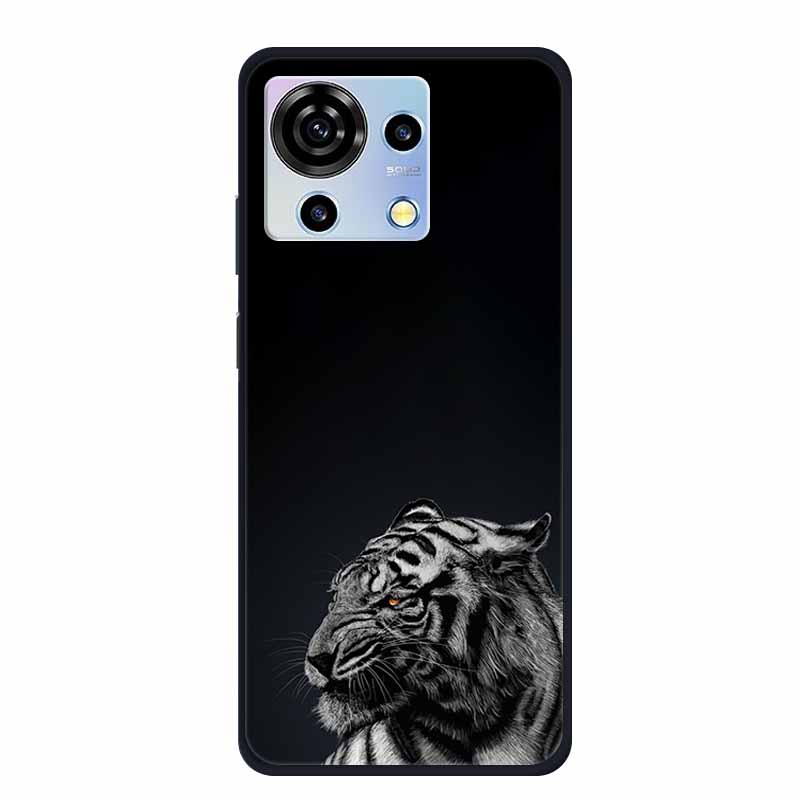 For ZTE V50 Vita Phone Case TPU Soft Back Cover Cartoon Luxury Silicone Phone Cases for ZTE Blade V40 V 40 50 Vita Animal Funda