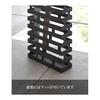 Yamazaki Jitsugyo 2361 Wide Black Approx. W30 x D10 x H43cm BRICK Umbrella Stand Can Also Store Folding Umbrellas