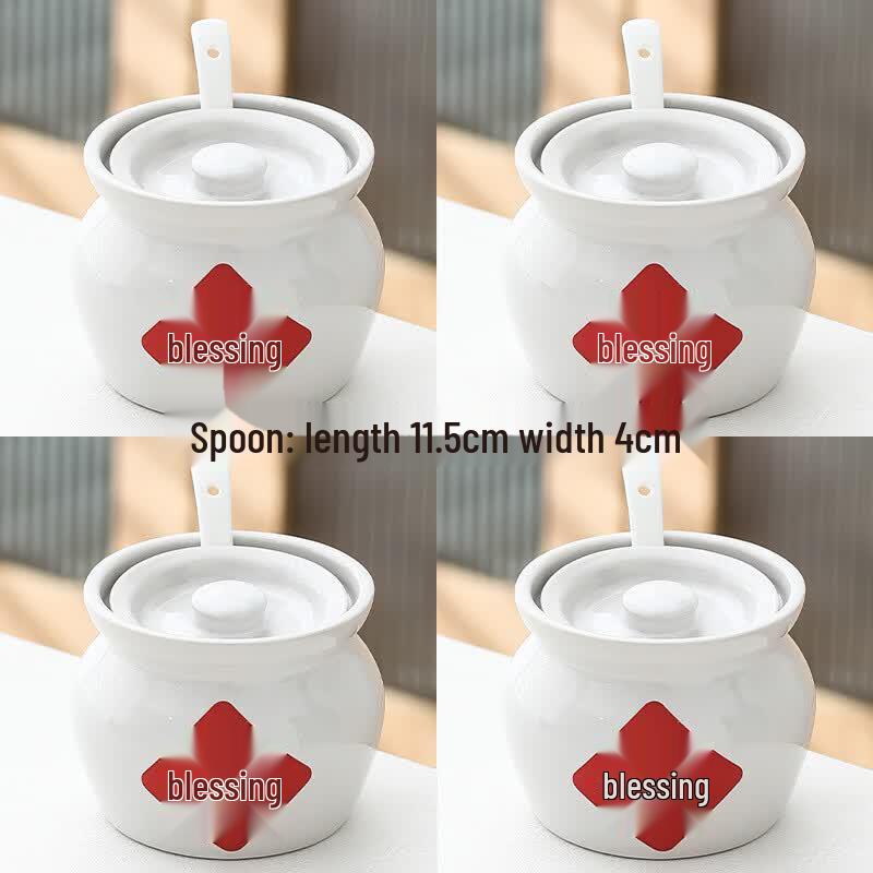400mL Ceramic Double Boiler Stew Pot Set