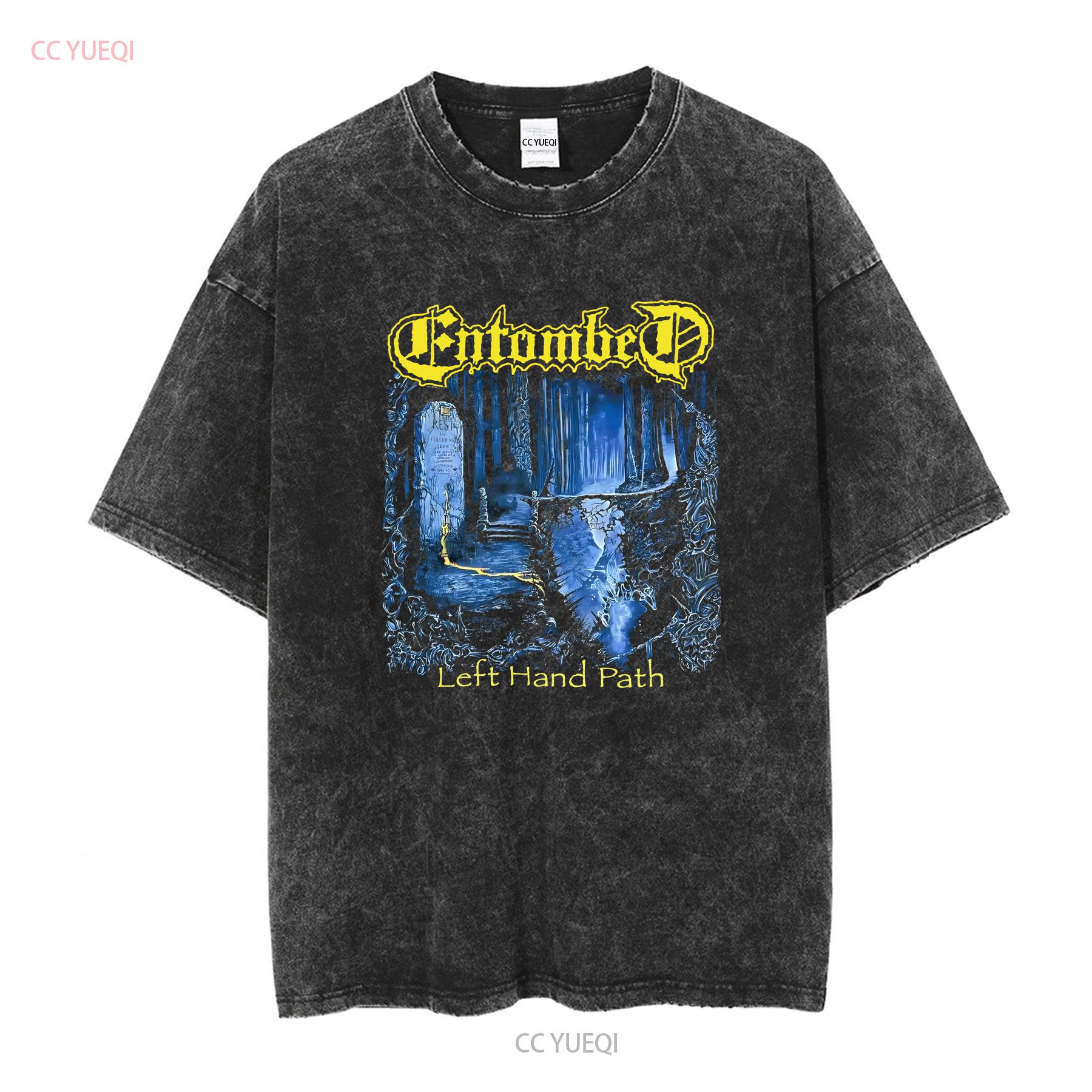 

Entombed Left Hand Path Шведський Death Metal Футболка Розмір XXL Dismember Clandestine з довгими або короткими рукавами вінтажна Прана Повсякденна L