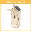Solarbetriebene Windmühle DIY Holzhaus Bausatz für Kinder 7-14 Jahre Anpassbares Lernspielzeug