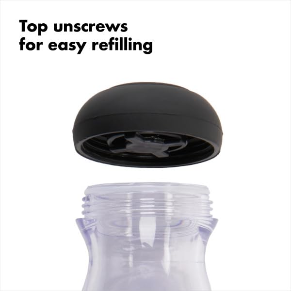 OXO Palm Brush Kitchen Brush with Detergent Dispenser Cleans and Other Kitchen Supplies One-Push - - Pots, Pans, Dishes,