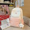 Schoolbag New Small Fresh Junior High School Student Schoolbag Girl Ins Niche College Student Class Backpack Backpack Large Capacity