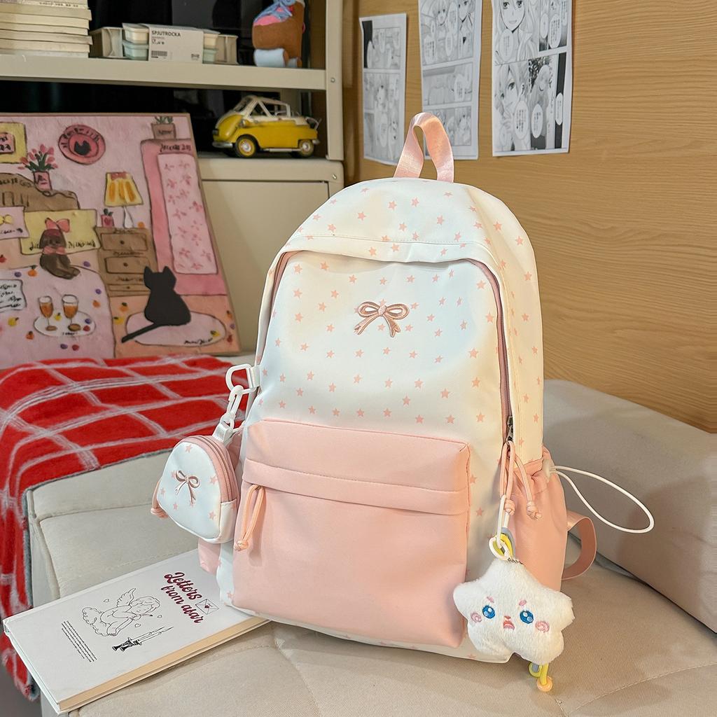 Schoolbag New Small Fresh Junior High School Student Schoolbag Girl Ins Niche College Student Class Backpack Backpack Large Capacity