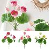 Green Lotus Leaves Lotus Artificial Flower Multicolor Lifelike Flower Fake Flower  Desktop Ornament