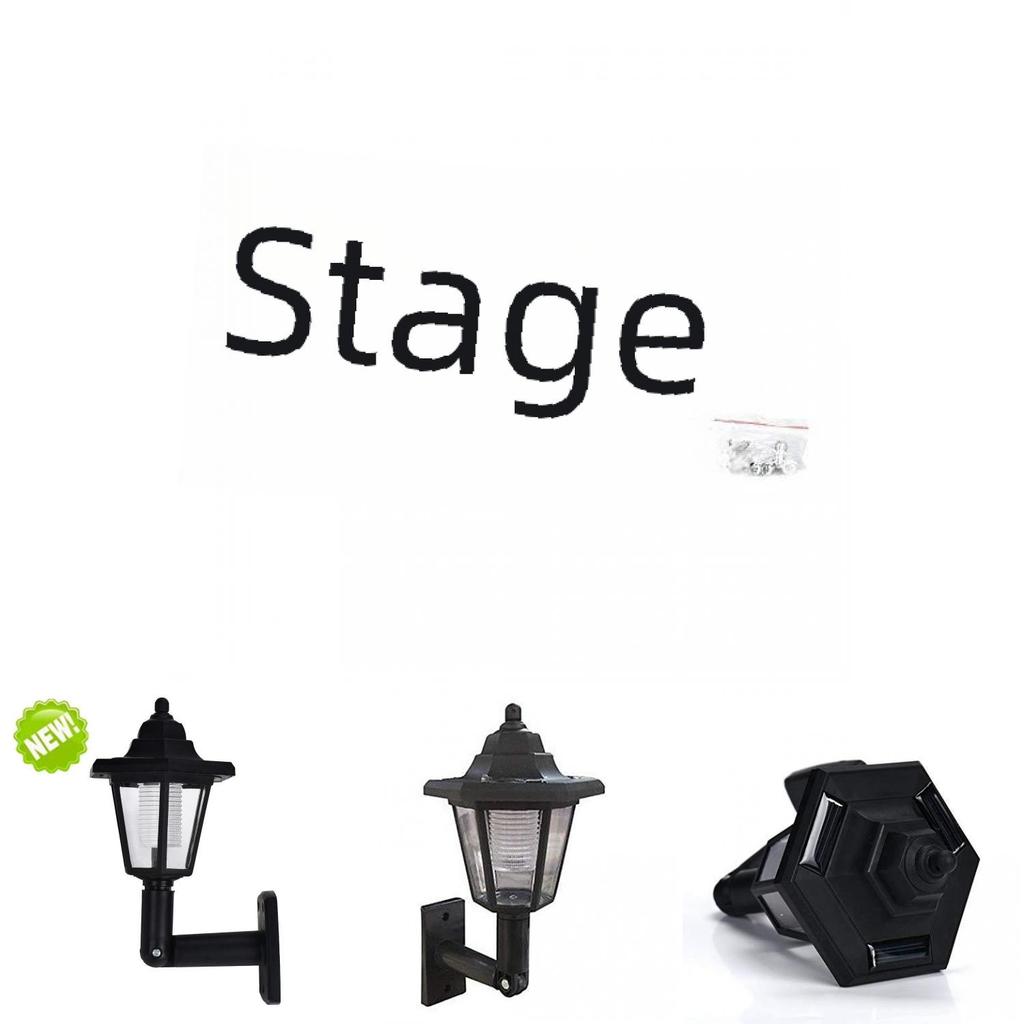 Vintage Solar Hexagonal Lamp Led Lighting For Courtyard And Garden Decor Ip55