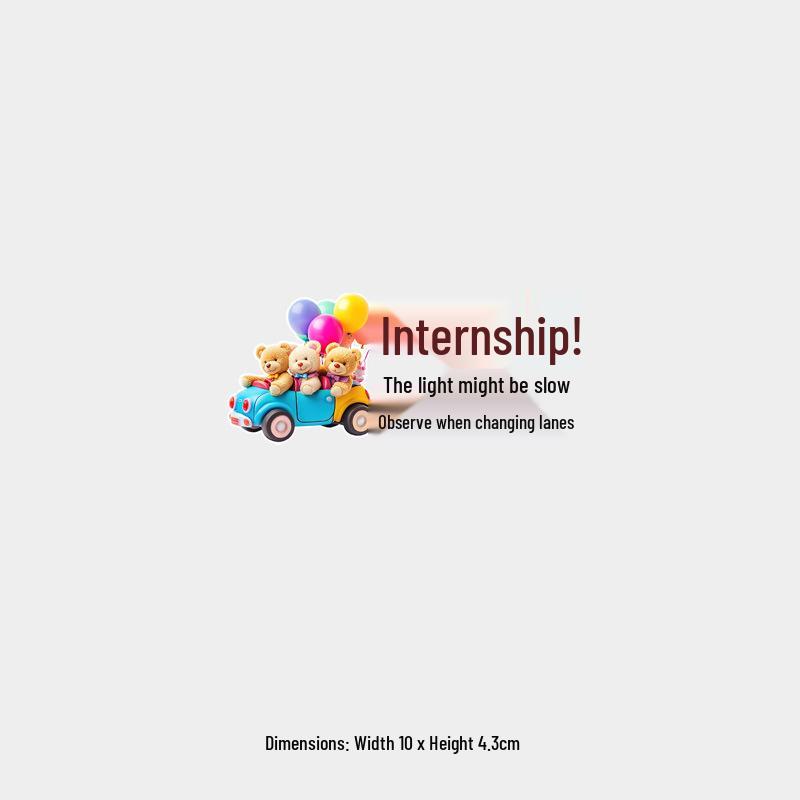 Creative Female Driver Rear Windshield Sticker: Signals and Lane Change Humor