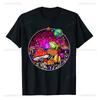 Zauberpilze Psilocybin Pilze Shrooms Lässige T-Shirts Premium Baumwolle Herren Oberteil T-Shirts Slim Fit Neueste Sommer Kurzarm