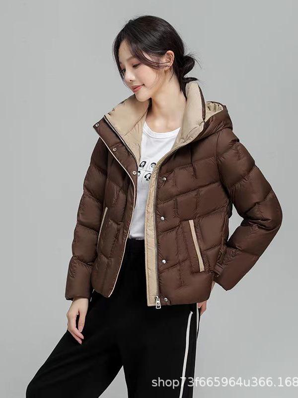 2025 Winter Korean Style Loose Slimming Hooded Cotton Padded Women's Jacket