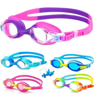 Zwembril voor Kinderen Waterdicht Anti-Condens UV Bescherming Kinderen Professioneel Gekleurde Glazen Brillen Zwemaccessoires Glazen Brillen