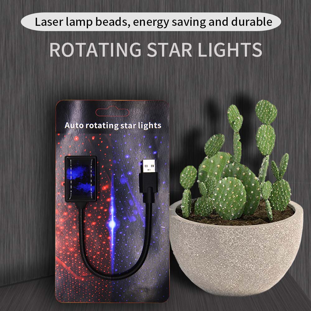 Auto USB starry sky car roof star decoration light ambient light music Rhythm control car interior led starry light for car Neon Lights 4