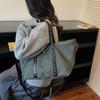 Fashi borchie borse da donna grande capacità nylon borse a spalla per viaggio femminile grandi tote per pendolari signore borsa borsa