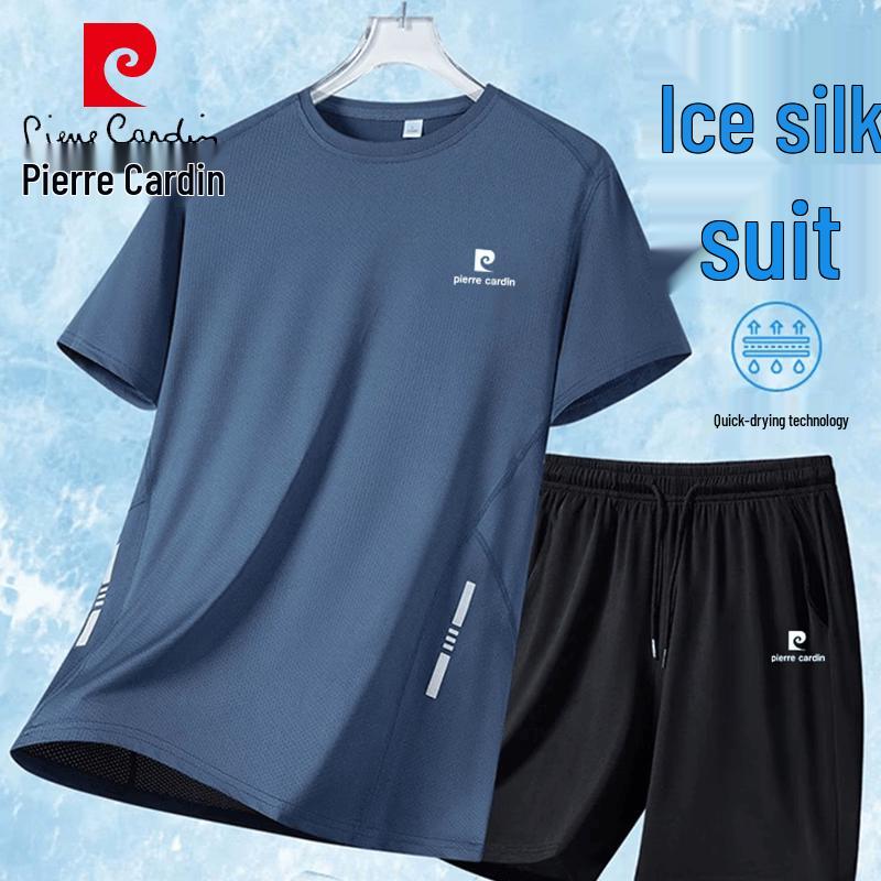 Pierre Cardin Men s Summer Cool-Feel T-Shirt & Shorts Set 5XL