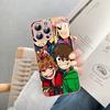 Dessin Animé Mignon E-Eddsworlds Verre Trempé Pour Iphone 14 13 12 11 Pro Mini XS MAX 14Plus X XS XR Coque
