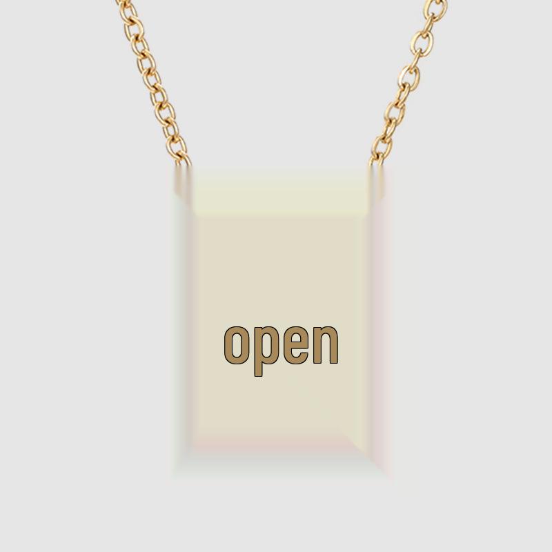 Creative Zodiac Pendant 18K Gold Stainless Steel Necklace