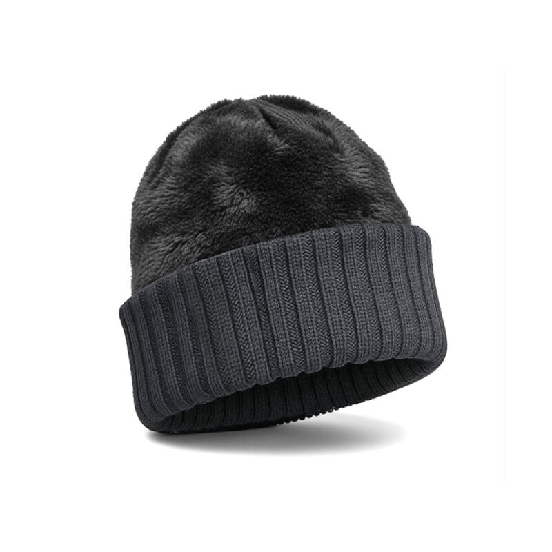BLACK SMITH Long Knit Long-Haired Beanie Fur Winter Hat for Men and Women