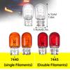 1pcs T20 7440/7443 Signal Light 12V21W Clear Glass DRL Daytime Running Lights Turn Stop Signal Brake Tail Light Bulbs