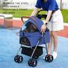 2in1 Puppy Stroller Small And Medium Pet Stroller Lightweight Pet Transporter Folding Outdoor Travel Breathable Cat Dog Stroller