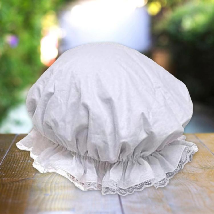 Women Lace Brim Caps Perfect for Theme Party Dress Maid Cosplay Props White Hat Nurse Headdress Maid Cosplay Props