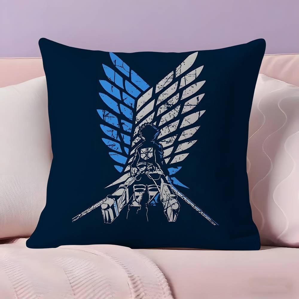 

Аниме А-Атака на Т-Титана Наволочка Наволочка Ультрамягкая Ткань, Дружественная к коже Комфорт как облако и Скрытая молния 12x12Inch