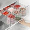 10PCS Small Food Preservation Boxes Refrigerator Frozen Meat Vegetable Fresh-Keeping Box Transparent Kitchen Sealed Storage Box